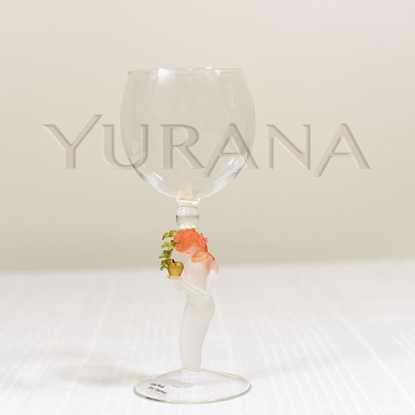 Eve With An Apple Wine Glass Yurana Design