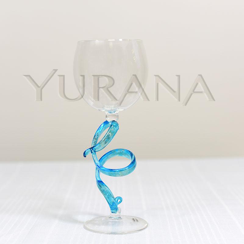 Blue Ribbon Wine Glass – Yurana Design