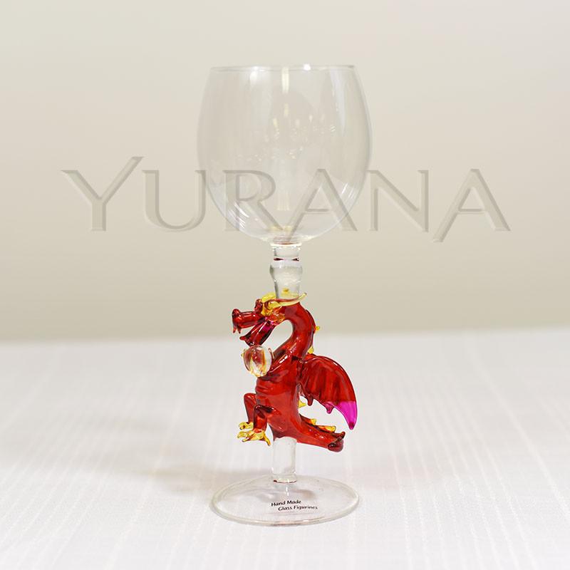 Blood Red Dragon Dream Wine Glass – Yurana Design